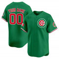 Custom Chicago Cubs Mexico Vapor Premier Limited Jersey V3 ¨C Green MWATKINS