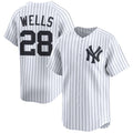New York Yankees #28 Austin Wells White MWATKINS Home Limited Player Jersey