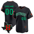 Custom Houston Astros Mexico Texas Black MWATKINS Patch Vapor Premier Limited Jersey V3 ¨C All Stitched