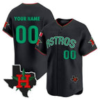 Custom Houston Astros Mexico Texas Black MWATKINS Patch Vapor Premier Limited Jersey V3 ¨C All Stitched