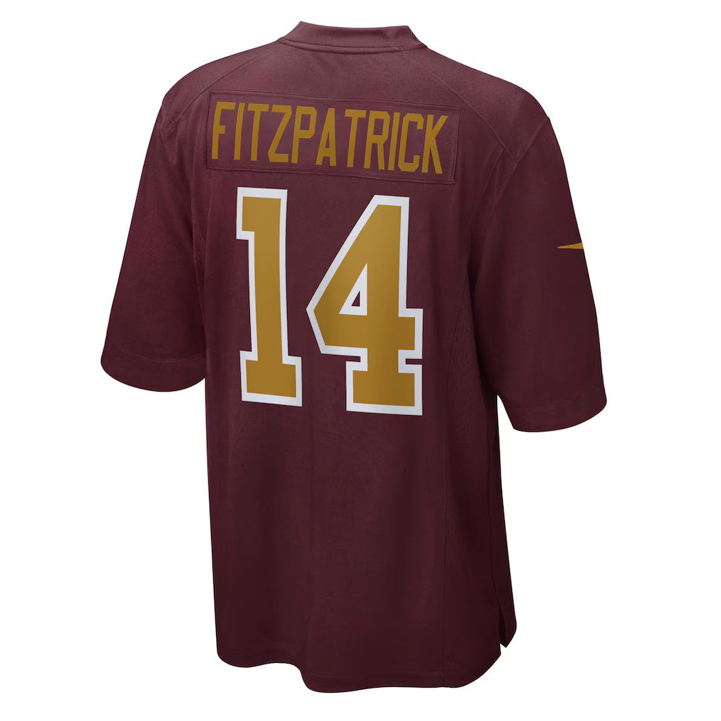 W.Football Team #14 Ryan Fitzpatrick Burgundy MWATKINS Alternate Player Game Jersey