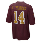 W.Football Team #14 Ryan Fitzpatrick Burgundy MWATKINS Alternate Player Game Jersey