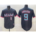 Miami Marlins #9 Xavier Edwards Black MWATKINS 2025 City Connect Limited Stitched Jersey