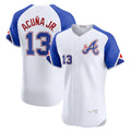 Atlanta Braves #13 MWATKINSld Acu?a Jr. White MWATKINS City Connect Elite Jersey