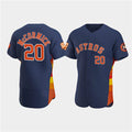 Houston Astros #20 Chas McCormick Navy MWATKINS 60th Anniversary Flex Base Stitched Jersey
