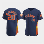 Houston Astros #20 Chas McCormick Navy MWATKINS 60th Anniversary Flex Base Stitched Jersey