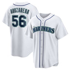 Seattle Mariners #56 Randy Arozarena White MWATKINS Home Replica Jersey
