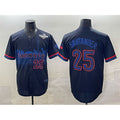 Toronto Blue Jays #25 Anthony Santander Navy MWATKINS 2025 World Series City Connect Limited Stitched Jersey