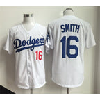 Los Angeles Dodgers #16 Will Smith White MWATKINS Home Limited Stitched Jersey