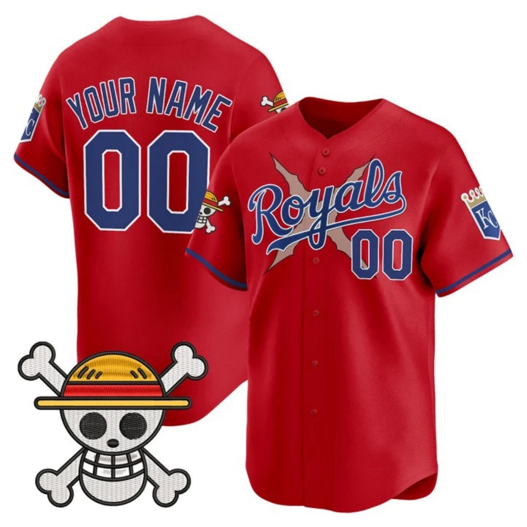 Custom Kansas City Royals x One Piece Red MWATKINS Vapor Premier Limited Jersey - Stitched