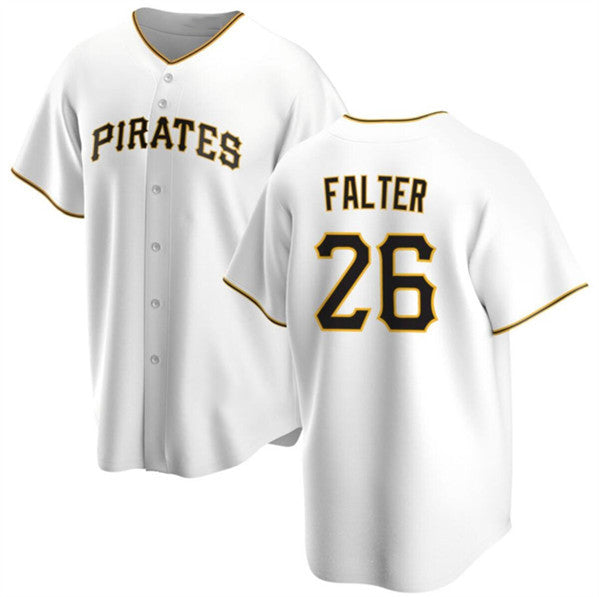 Pittsburgh Pirates #26 Bailey Falter White MWATKINS Cool Base Stitched Jersey