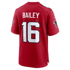 A.Falcons #16 Jake Bailey Red MWATKINS Team Game Jersey