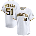 Pittsburgh Pirates #51 David Bednar White MWATKINS 2025 Home Limited Stitched Jersey