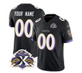 Custom B.Ravens Active Player Black MWATKINS 2023 F.U.S.E With Patch Throwback Vapor Limited Stitched Jersey