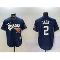 Houston Astros #2 Alex Bregman Navy MWATKINS Cactus Jack Vapor Premier Stitched Jersey
