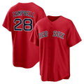 Boston Red Sox #28 Kristian Campbell Red MWATKINS Alternate Replica Jersey