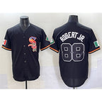 Chicago White Sox #88 Luis Robert Jr. Black MWATKINS Mexico Limited Stitched Jersey