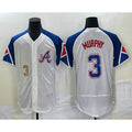 Atlanta Braves #3 Dale Murphy Number White MWATKINS 2023 City Connect Flex Base Stitched Jersey
