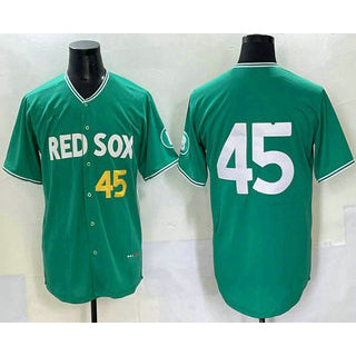 Boston Red Sox #45 Pedro Martinez Green MWATKINS 2025 City Connect Limited Jersey