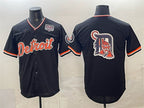 Detroit Tigers Team Big Logo Navy MWATKINS 2026 Alternate USA 250' Patch Vapor Premier Limited Stitched Jersey