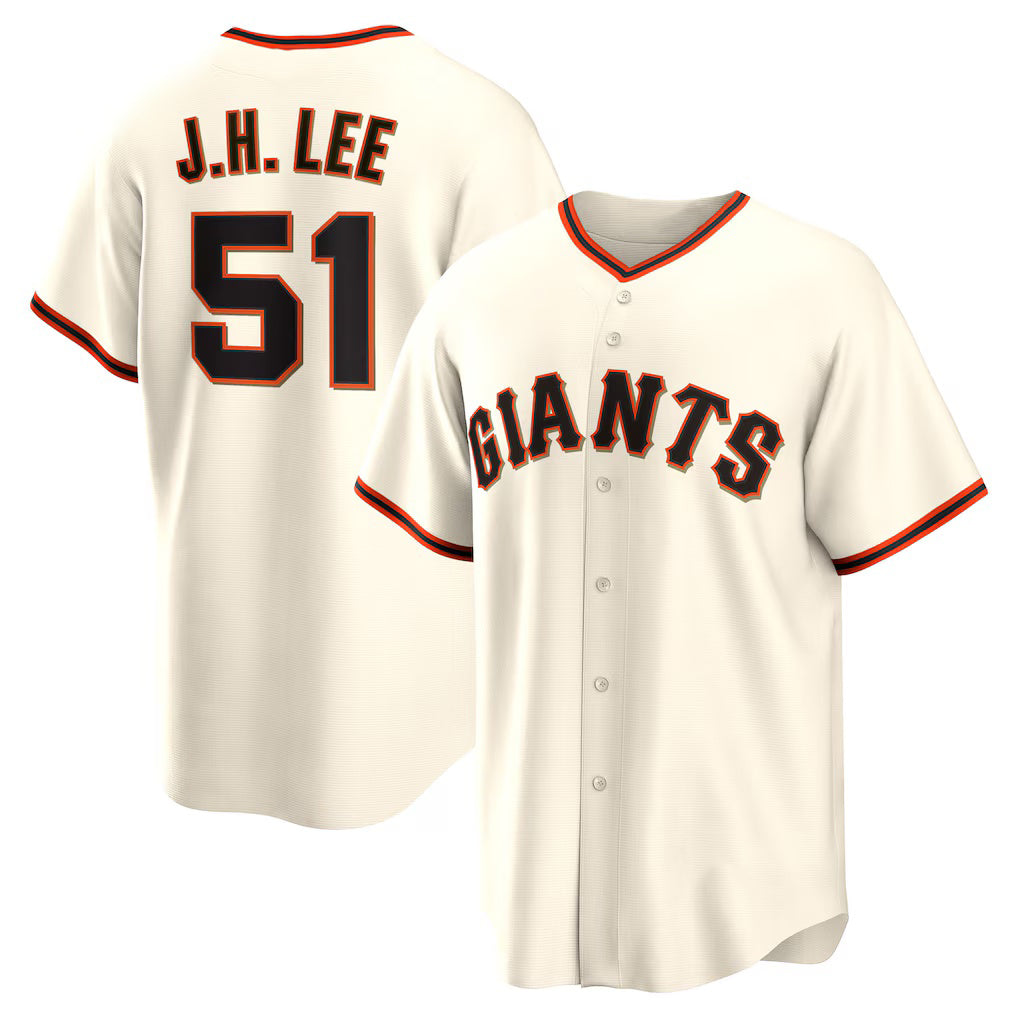 San Francisco Giants #51 Jung Hoo Lee Cream MWATKINS Home Replica Player Jersey