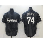 Chicago White Sox #74 Jimenez City Edition Black MWATKINS Game 2021 Jerseys
