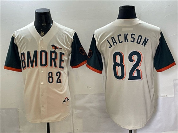 Baltimore Orioles #82 Jeremiah Jackson Natural MWATKINS 2026 City Connect Stadium Stitched Jersey