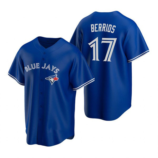 Toronto Blue Jays #17 Jose Berrios Royal MWATKINS Alternate Cool Base Jersey