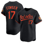 Baltimore Orioles #17 Colton Cowser Black MWATKINS 2025 Alternate Limited Stitched Jersey