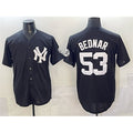 New York Yankees #53 David Bednar Black MWATKINS Stitched Jersey