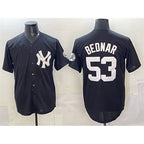 New York Yankees #53 David Bednar Black MWATKINS Stitched Jersey