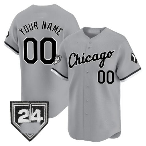 Custom Chicago White Sox 2024 Spring Training Patch Vapor Premier Limited Jersey ¨C Gray MWATKINS