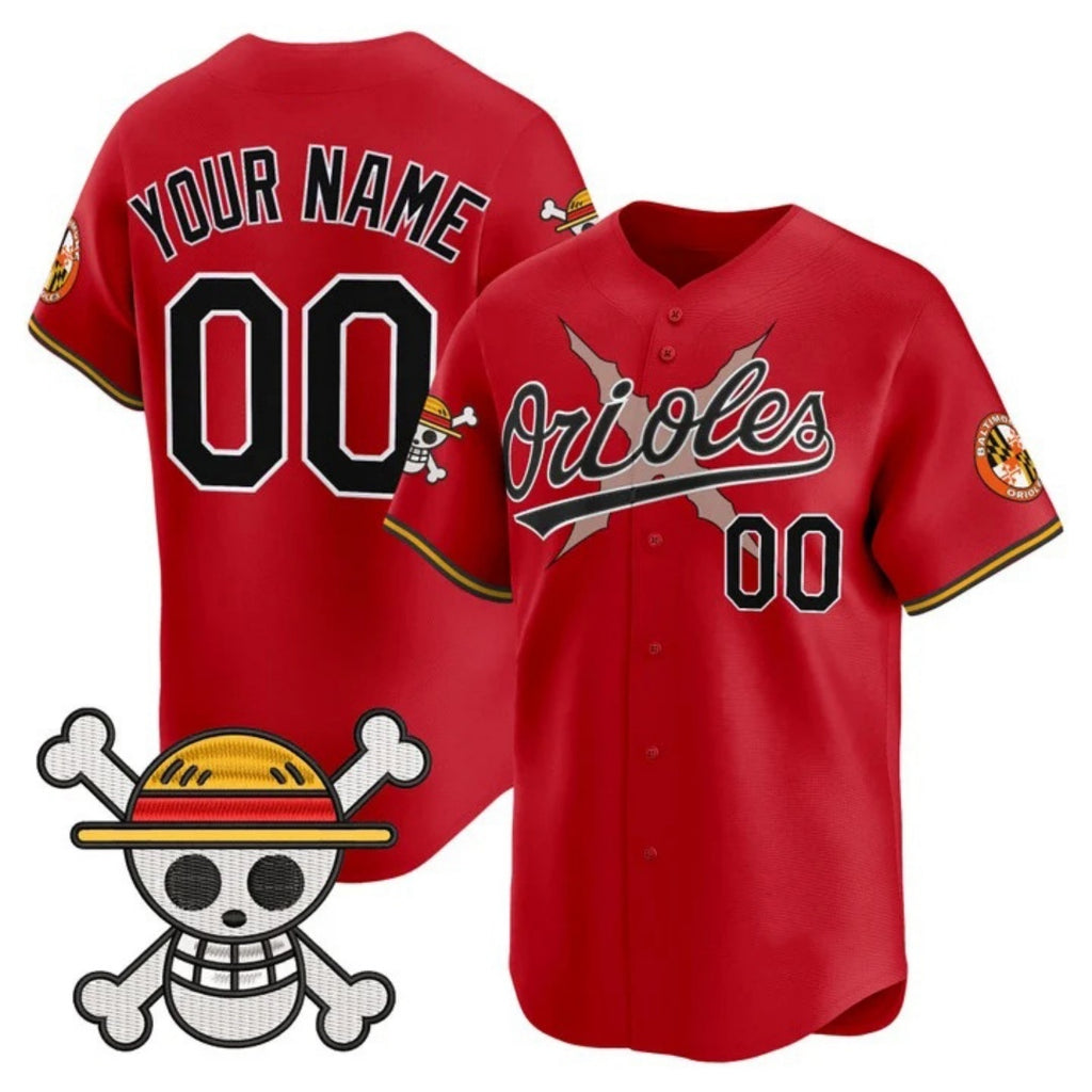 Custom Baltimore Orioles x One Piece Red MWATKINS Vapor Premier Limited Jersey - Stitched