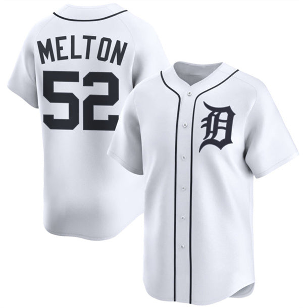 Detroit Tigers #52 Troy Melton White MWATKINS 2024 Home Limited Stitched Jersey