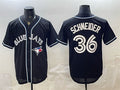 Toronto Blue Jays #36 Davis Schneider 2026 Fashion Replica Black MWATKINS Out Stitched Jersey