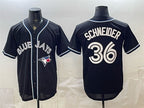 Toronto Blue Jays #36 Davis Schneider 2026 Fashion Replica Black MWATKINS Out Stitched Jersey