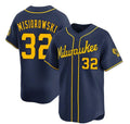 Milwaukee Brewers #32 Jacob Misiorowski Navy MWATKINS Alternate Limited Stitched Jersey