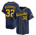 Milwaukee Brewers #32 Jacob Misiorowski Navy MWATKINS Alternate Limited Stitched Jersey