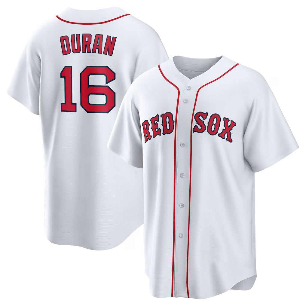 Boston Red Sox #16 Jarren Duran White MWATKINS Home Replica Player Jersey