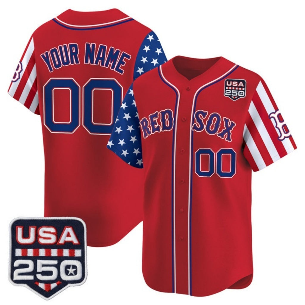 Custom Boston Red Sox America 250 Edition Vapor Premier Limited Red MWATKINS Stitched Jerseys