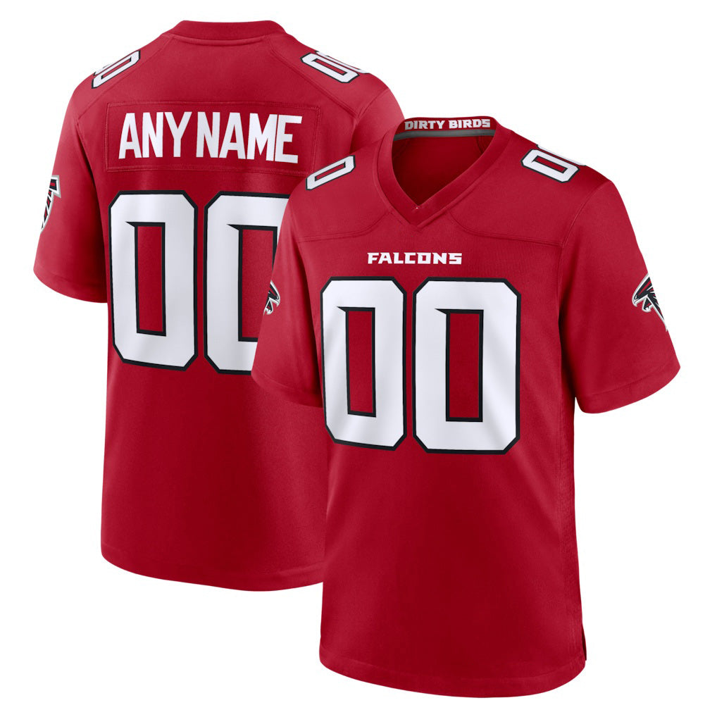Custom A.Falcons Red MWATKINS Game Jersey