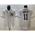 New York Yankees #11 Anthony Volpe White MWATKINS Fashion Cool Base Jersey