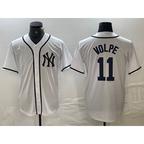 New York Yankees #11 Anthony Volpe White MWATKINS Fashion Cool Base Jersey