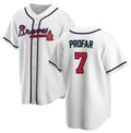 Atlanta Braves #7 Jurickson Profar White MWATKINS 2025 Cool Base Stitched Jersey
