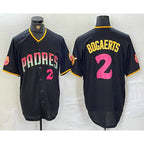 San Diego Padres #2 Xander Bogaerts Black MWATKINS Player Number Fashion Jersey