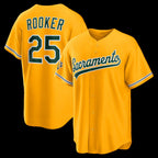 Oakland Athletics #25 Brent Rooker Gold MWATKINS Alternate Stadium Jersey