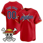 Custom Cleveland Indians x One Piece Red MWATKINS Vapor Premier Limited Jersey - Stitched