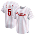 Philadelphia Phillies #5 Bryson Stott White MWATKINS Home Limited Player Jersey