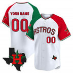 Custom Houston Astros Mexico Texas White MWATKINS Patch Vapor Premier Limited Jersey V3 ¨C Alternate