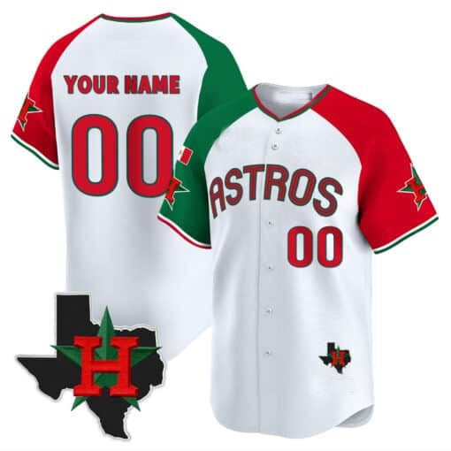 Custom Houston Astros Mexico Texas White MWATKINS Patch Vapor Premier Limited Jersey V3 ¨C Alternate